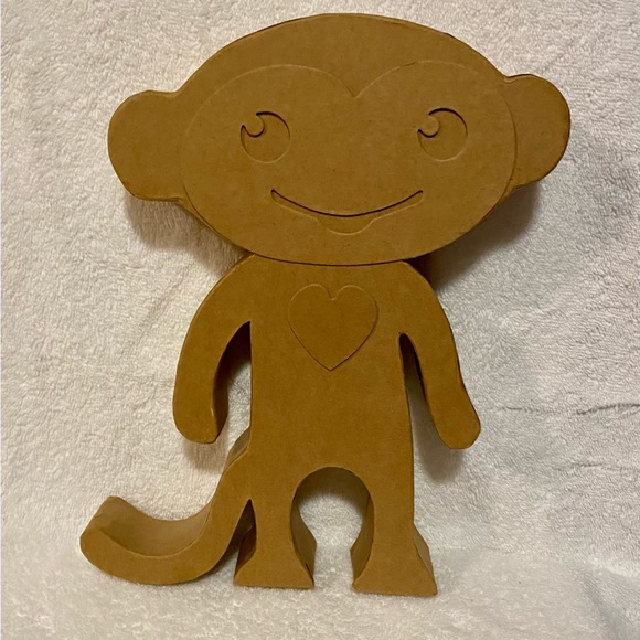 NWT 3D LAYERED CARDBOARD MONKEY 🙉 CRAFT - Picture 1 of 4